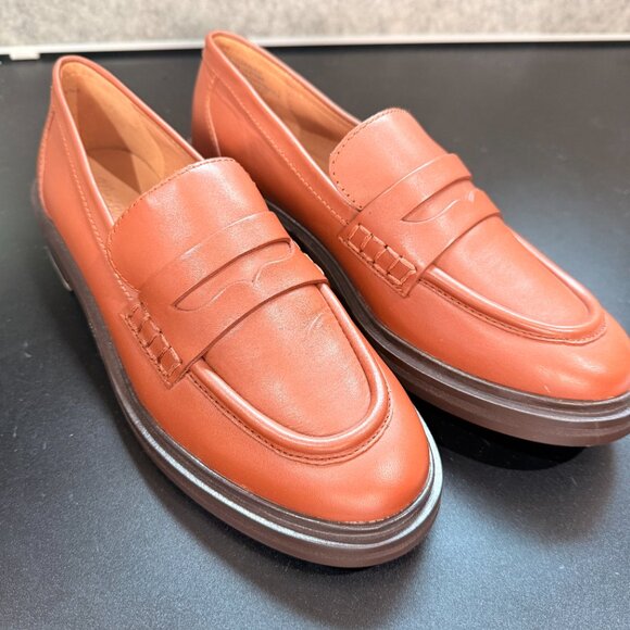 Madewell Women's Leather Loafers in Rust Brown - Picture 5 of 5